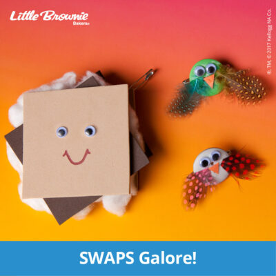 Owl and S'mores SWAPS Ideas from Little Brownie Bakers