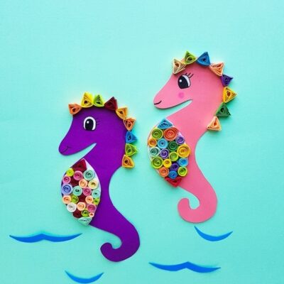 Quilled Seahorse Craft by Mommy Made That