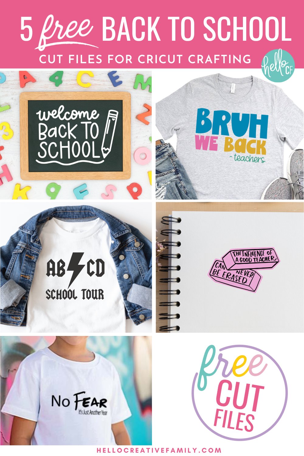 5 Free Back To School Cut Files For Cricut Crafting