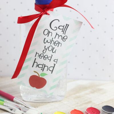 "Call Me When You Need A Hand" Hand Sanitizer from Hunny I'm Home DIY