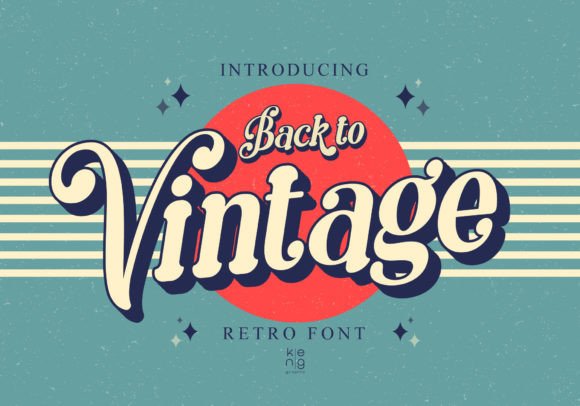 Back To Vintage Font on Creative Fabrica.