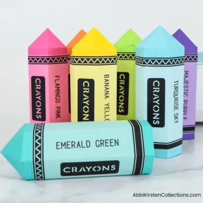 Crayon Gift Box SVG From Abbi Kirsten Collections