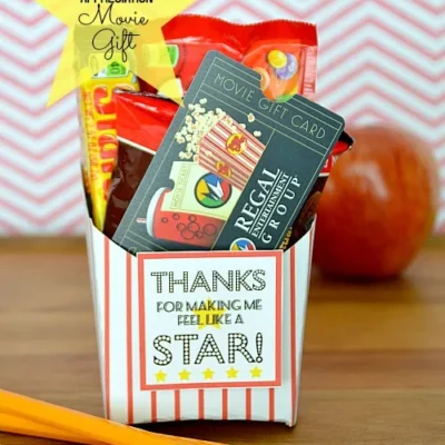 Movie Gift Card Gift Idea by Skip to My Lou
