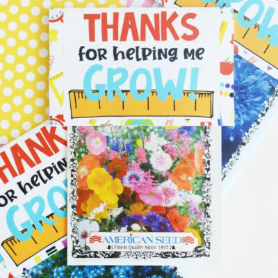 Thanks For Helping Me Grow Seed Packet From Down Redbud Lane
