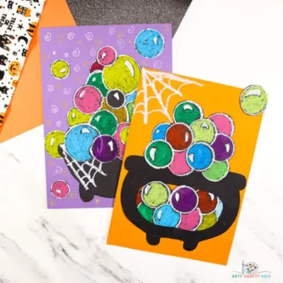Witch Cauldron Art by Arty Crafty Kids