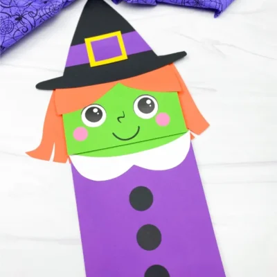 Witch Puppet Craft by Simple Everyday Mom
