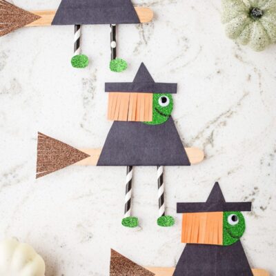 Witch on a Broomstick Craft by Kids Activity Zone