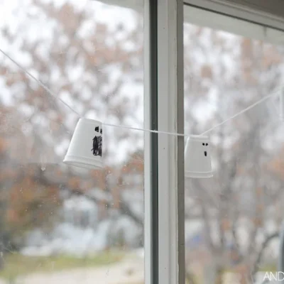 DIY Ghost Bunting Halloween Craft by And Next Comes L