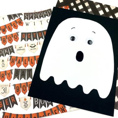 Paper Ghost Craft by Two Kids and a Coupon