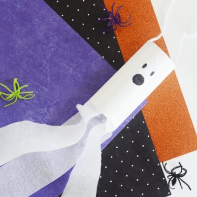Toilet Paper Roll Ghost Craft by&nbsp; Little Bins for Little Hands