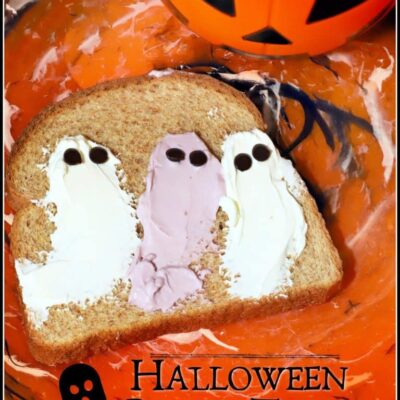 Halloween Ghost Toast by For the Love of Food