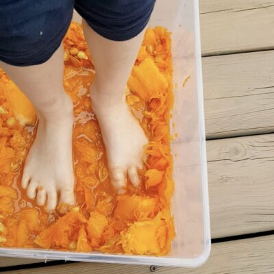 Fall Sensory Walk by Hands On Teaching Ideas