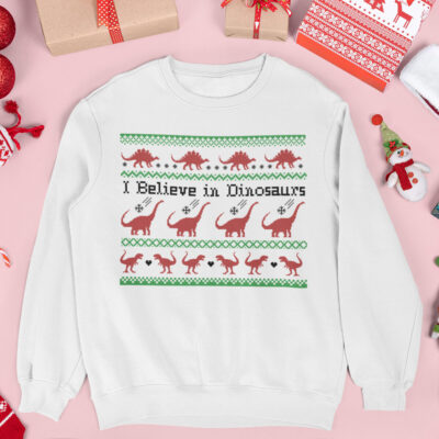 I Believe In Dinosaurs Ugly Sweater SVG from Tried & True Creative
