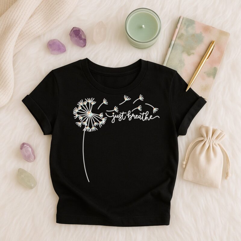 Rhinestone Just Breathe Shirt Created By Hello Creative Family