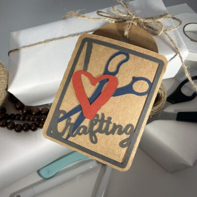 I Love Crafting Gift Card Tag SVG From Flowingcreek