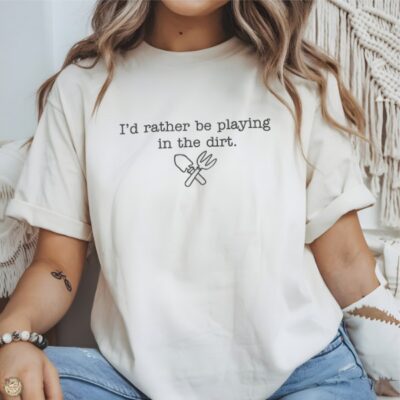 I'd Rather Be Playing In The Dirt SVG From Main Road Digital Creations